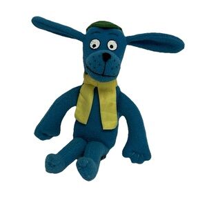 Dr Seuss Go Dog Go Plush Blue 5in. Mini Vintage Stuffed Animal 1997 Merry Makers